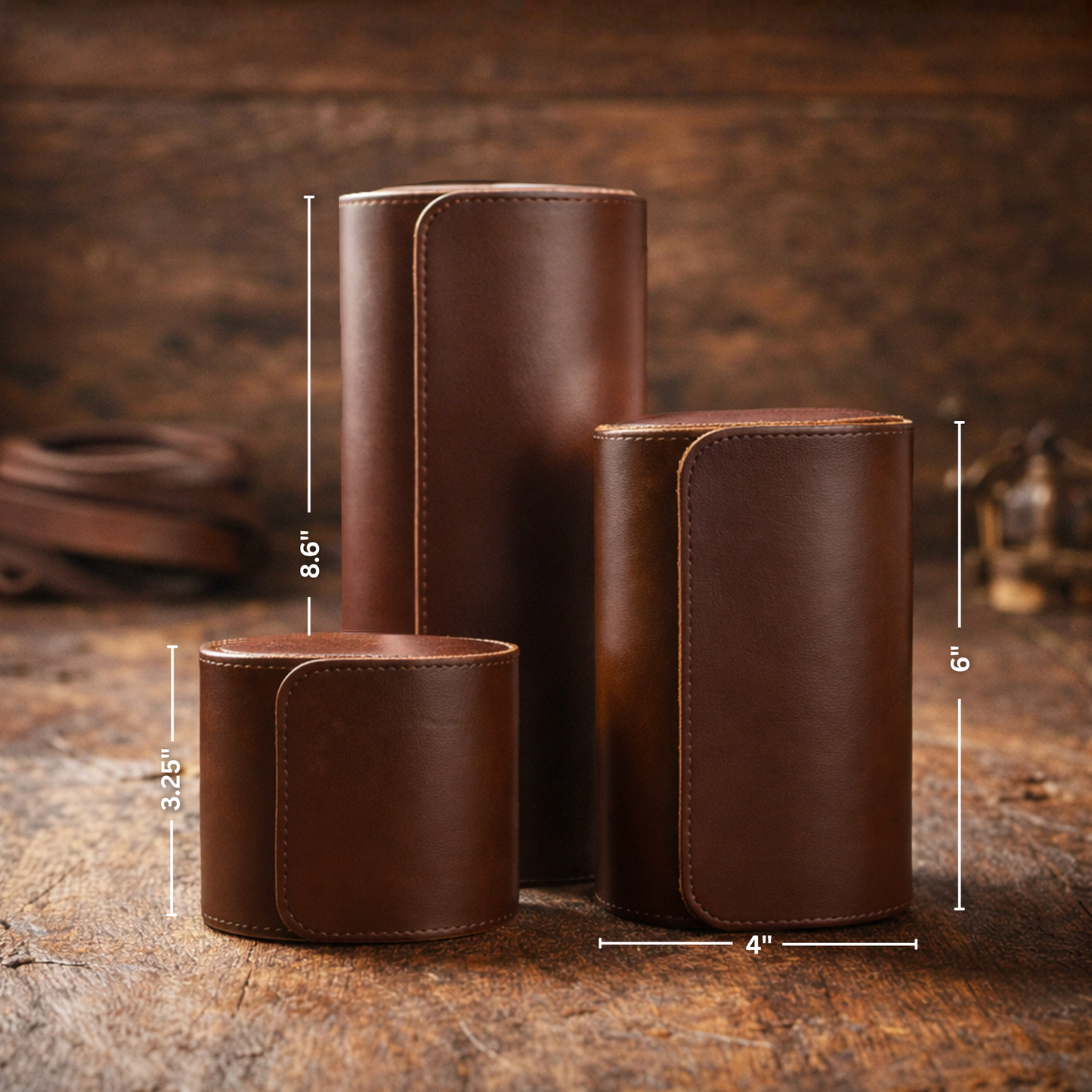 Personalized Leather Watch Case