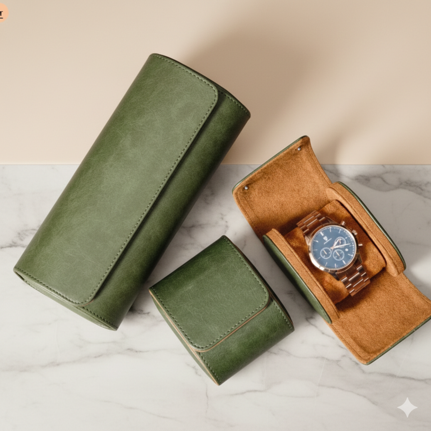 Personalized Leather Watch Case